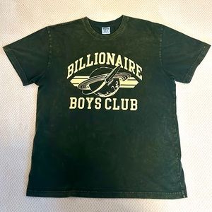 Billionaire Boys Club green XL T-shirt with worn wash